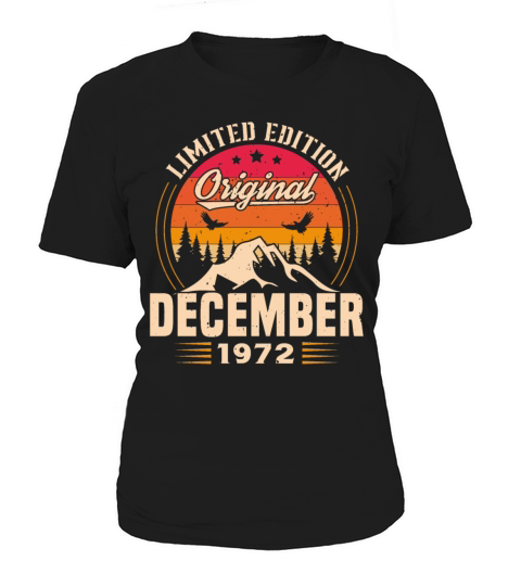 Birthday Gift December 1972 Vintage Retro Women's T-Shirt