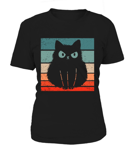 Cat Retro Style Vintage Women's T-Shirt