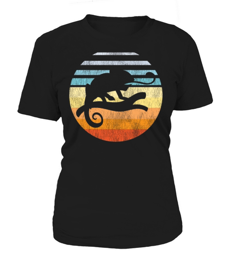Chameleon Retro Vintage Sunset Women's T-Shirt