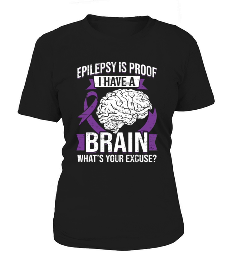 Epilepsy Brain Purple Ribbon Epileptic Epilepsy Women's T-Shirt