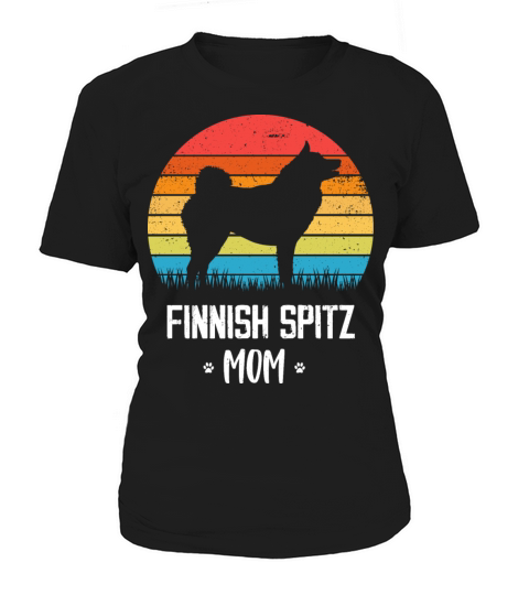 Finnish Spitz Mom Retro Vintage Women's T-Shirt