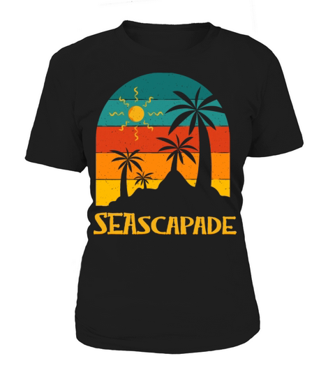 Seascapade Summer Trip Tropical Travel Beach Women's T-Shirt