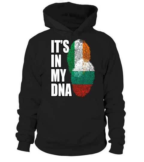 Bulgarian And Irish Mix Heritage DNA Flag Hoodie Unisex