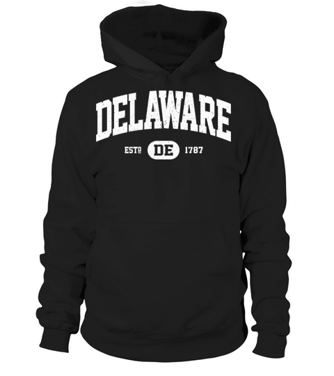 Delaware Retro Vintage Delaware Hoodie Unisex