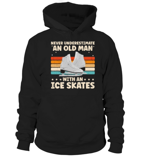 Funny Ice Skating Design Ice Skater Cool Ice Hoodie Unisex