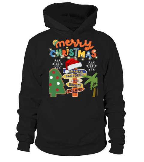 Merry Christmas Retro Novelty Vintage 80s style Hoodie Unisex
