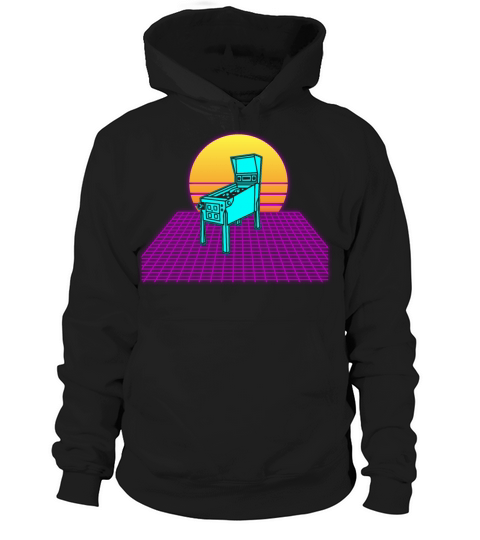 Pinball Machine Retro Vintage Arcade Game Lovers Hoodie Unisex