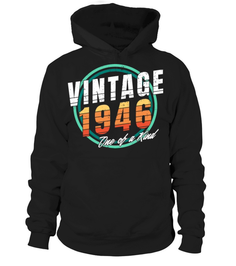 Vintage 1946 Shirt for Men Women 77 Year Old 77th Hoodie Unisex