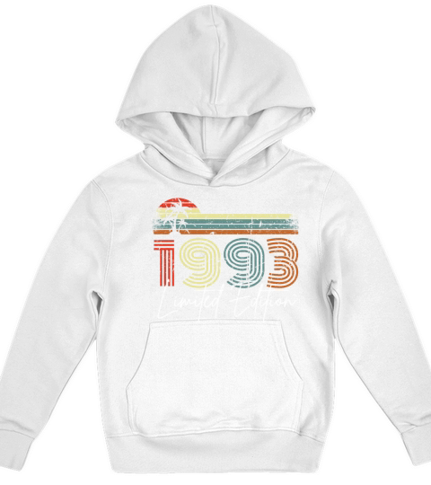 30 Years Vintage 1993 Retro 30th Birthday Kids Hoodie