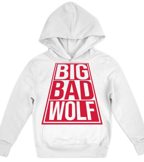 big bad wolf quote Kids Hoodie