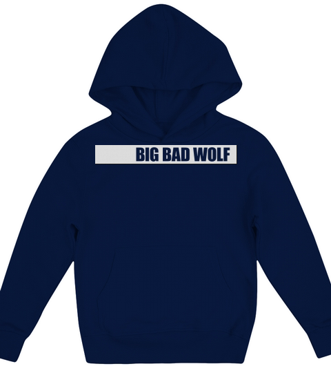 big bad wolf quote Kids Hoodie