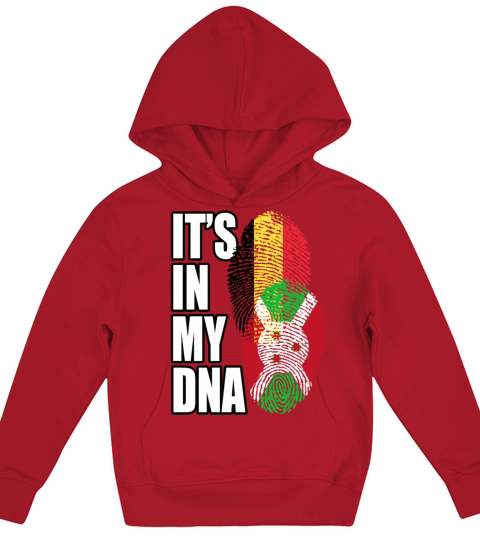 Burundian And Belgian Mix Heritage DNA Flag Kids Hoodie