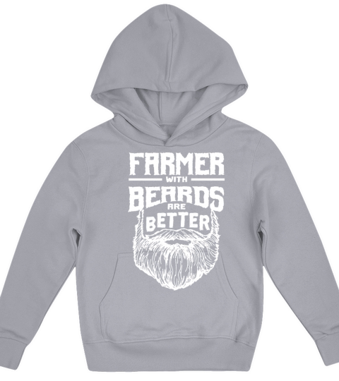 Farmer with Beards are Better Farming Funny Farm H Kids Hoodie