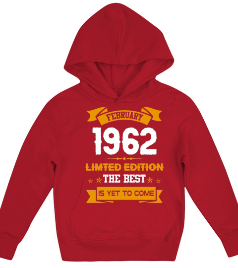 February 1962 Birthday Surprise Kids Hoodie
