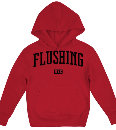 Flushing New York City Vintage Kids Hoodie