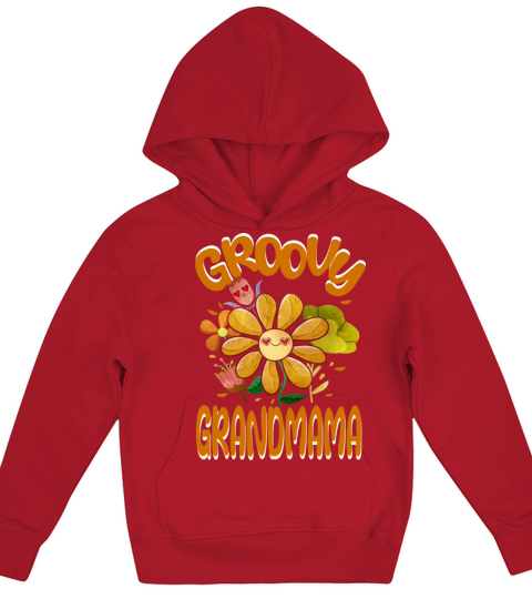 Groovy Grandmama Family Matching Vintage Family Kids Hoodie