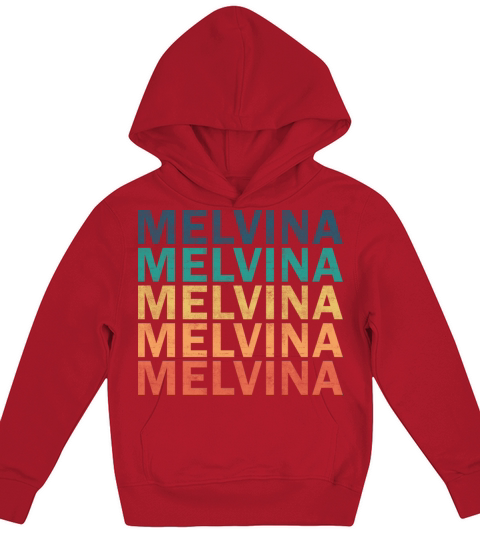 Melvina Name T Shirt - Melvina Vintage Retro Name Kids Hoodie