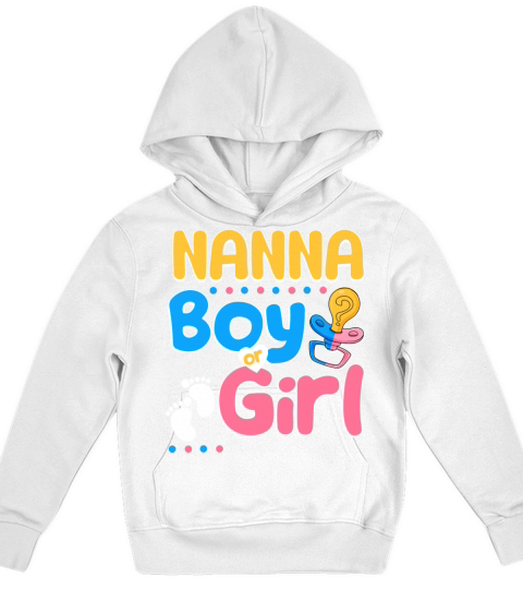 Pink or Blue Nana Loves You Best Grandma Ever Kids Hoodie
