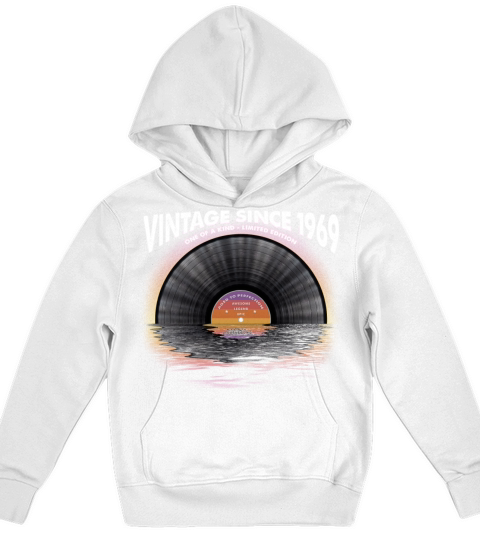 Vintage since 1969 Retro Disco Music Vintage Kids Hoodie