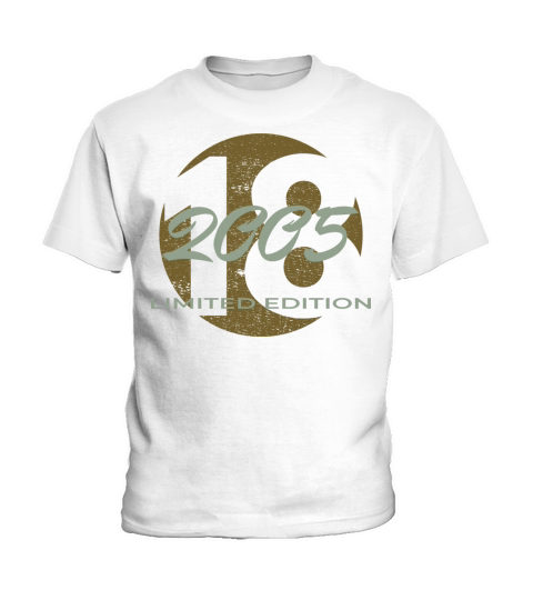 18th birthday boys girls 18 years 2005 vintage Kids T-Shirt