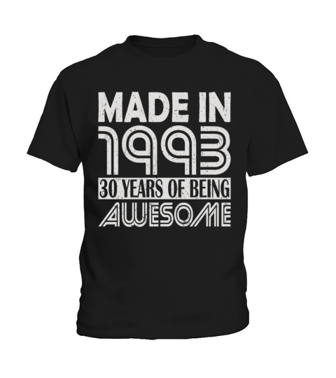 30th birthday vintage 1993 30 years Kids T-Shirt