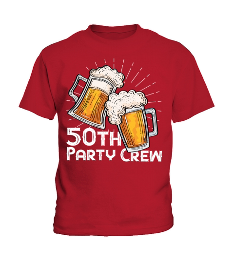 50th Birthday Crew Party Men Women Funny Drinking Kids T-Shirt