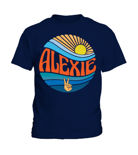 Alexie Shirt Vintage Sunset Alexie Groovy Tie Dye Kids T-Shirt