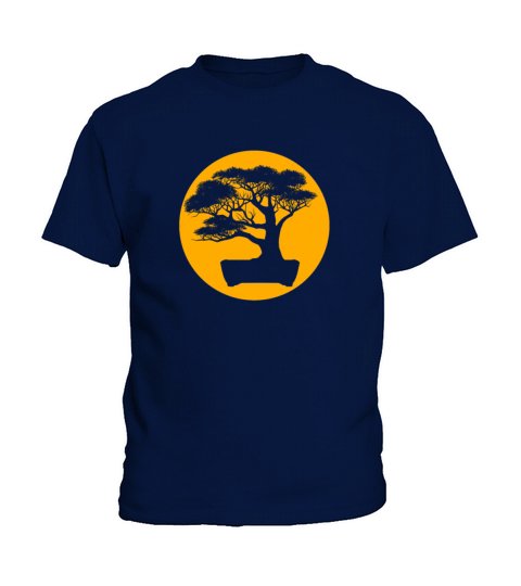 Bonsai T Shirt Japanese Trees Zen Buddhist Orange Kids T-Shirt