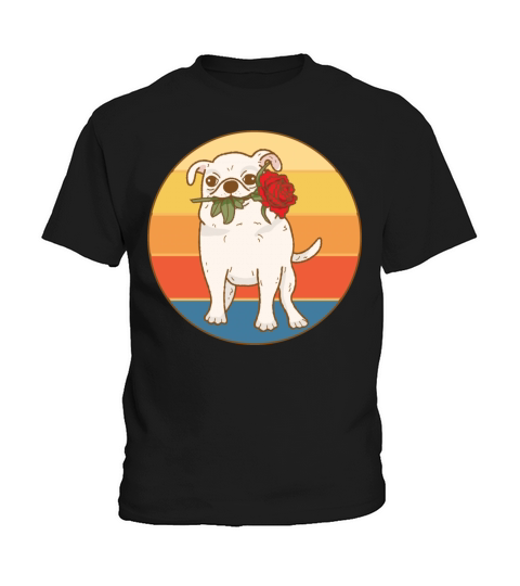 Cute Chihuahua Dog Breed Vintage Retro Sunset Kids T-Shirt