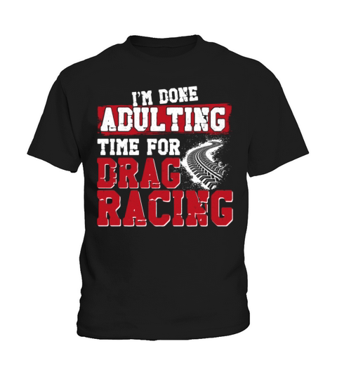 Drag Racing Race Car Vintage Im Kids T-Shirt