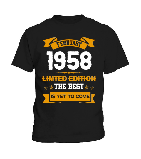 February 1958 Birthday Surprise Kids T-Shirt