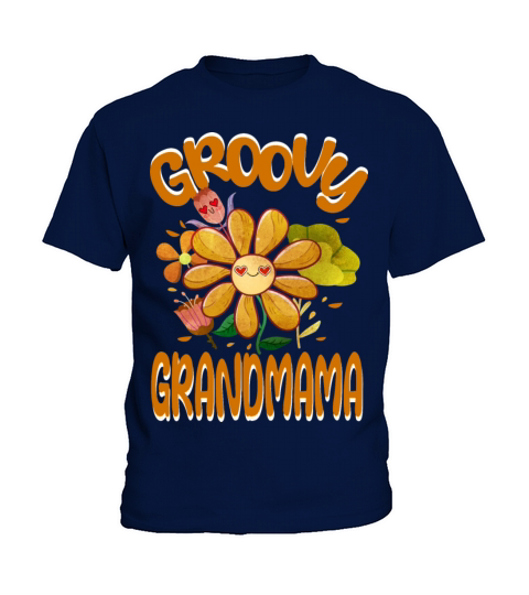 Groovy Grandmama Family Matching Vintage Family Kids T-Shirt