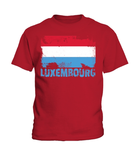 Luxembourg Flag Vintage Distressed Europe Grunge T Kids T-Shirt