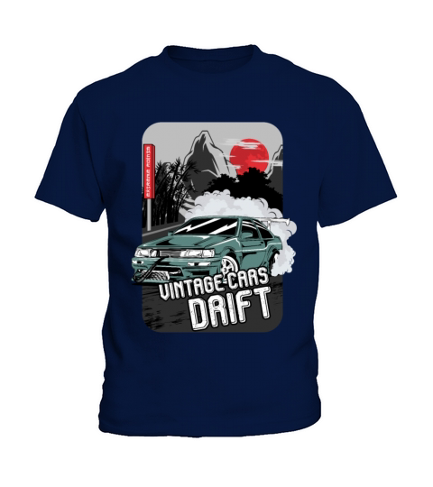 Vintage Cars Drift Kids T-Shirt