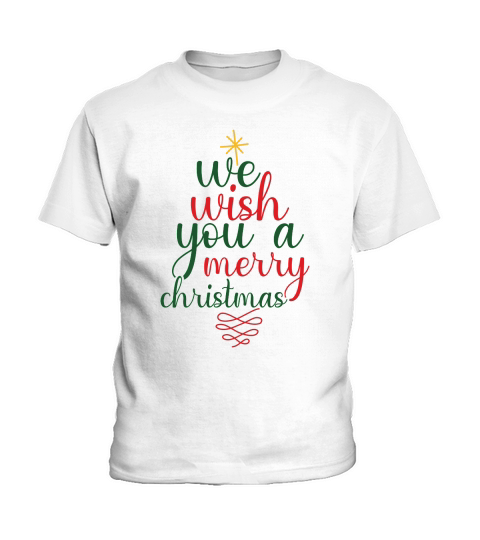 We Wish You A Merry Christmas Kids T-Shirt