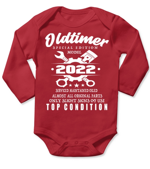 Classic Car Special Edition Model 2022 Birthday Long Sleeve Baby One-Piece