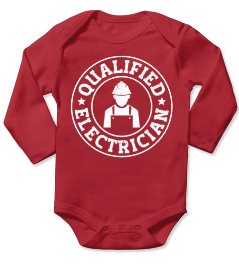 Construction Electrician Long Sleeve Baby One-Piece