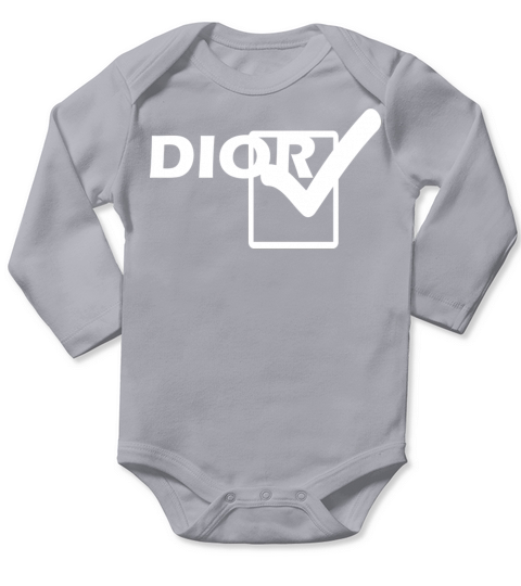Dior Tshirt Long Sleeve Baby One-Piece