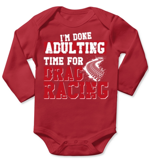 Drag Racing Race Car Vintage Im Long Sleeve Baby One-Piece