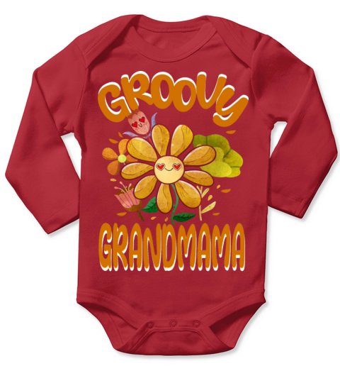 Groovy Grandmama Family Matching Vintage Family Long Sleeve Baby One-Piece