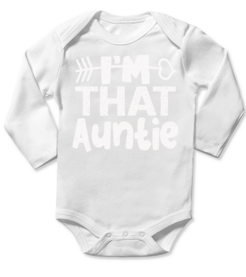 I am That Auntie Long Sleeve Baby One-Piece