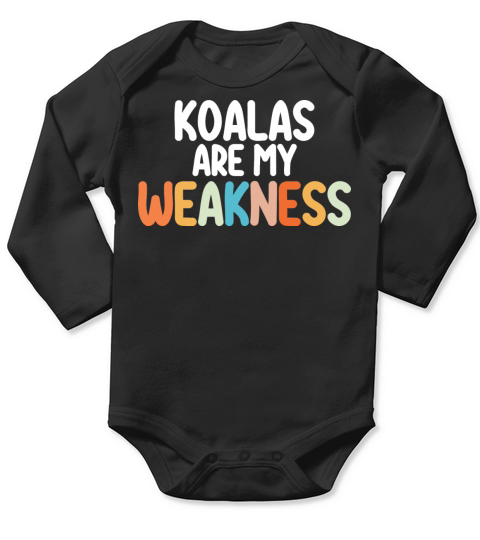 Koalas Are My Weakness Long Sleeve Baby One-Piece