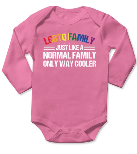 LGBTQ Family Gay Pride Month Rainbow Long Sleeve Baby One-Piece