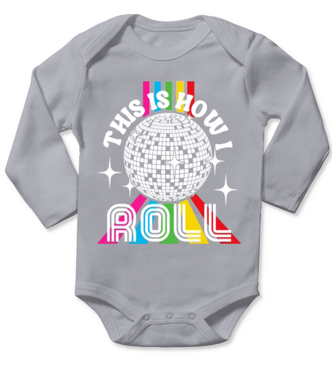 Retro Groovy Disco Balls Club Funny Vintage Party Long Sleeve Baby One-Piece