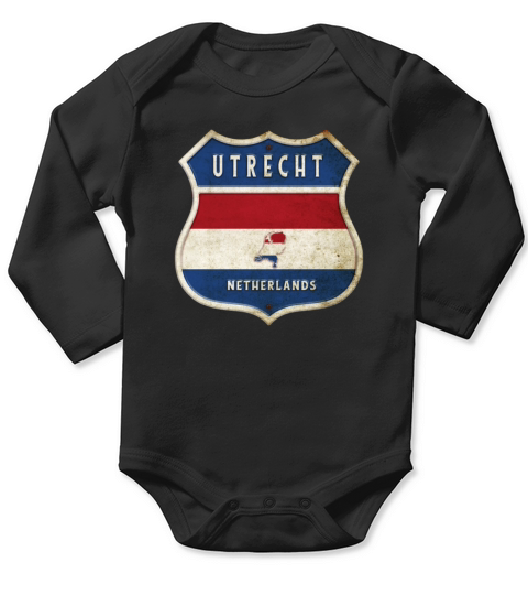 Utrecht Netherlands coat of arms design Long Sleeve Baby One-Piece