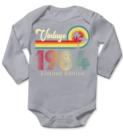 Vintage 1984 Limited Edition Long Sleeve Baby One-Piece