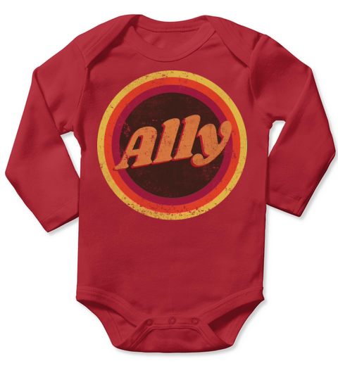 Vintage Ally Long Sleeve Baby One-Piece