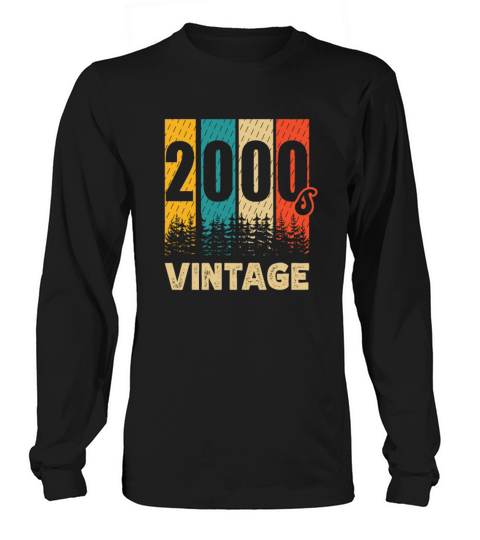2000s Vintage Decade 2000 Era Millenium Retro Long sleeved Unisex