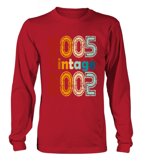 2005 vintage vintage retro birthday gift Long sleeved Unisex