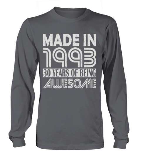 30th birthday vintage 1993 30 years Long sleeved Unisex